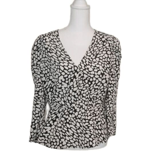 Who What Wear, Elastic Waist/faux wrap, blouse, M - Picture 1 of 6